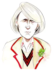Peter Davison as Doctor Who in BBC television series of same name